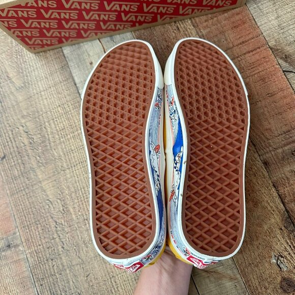 Vans Authentic 44 Dx Yellow Canvas Surfer Sneakers Size Mens 9.5/Womens 11 - Picture 10 of 14